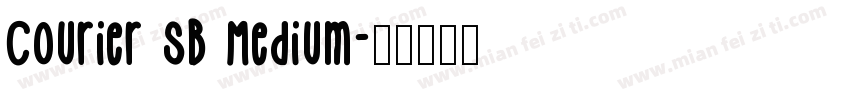 Courier SB Medium字体转换